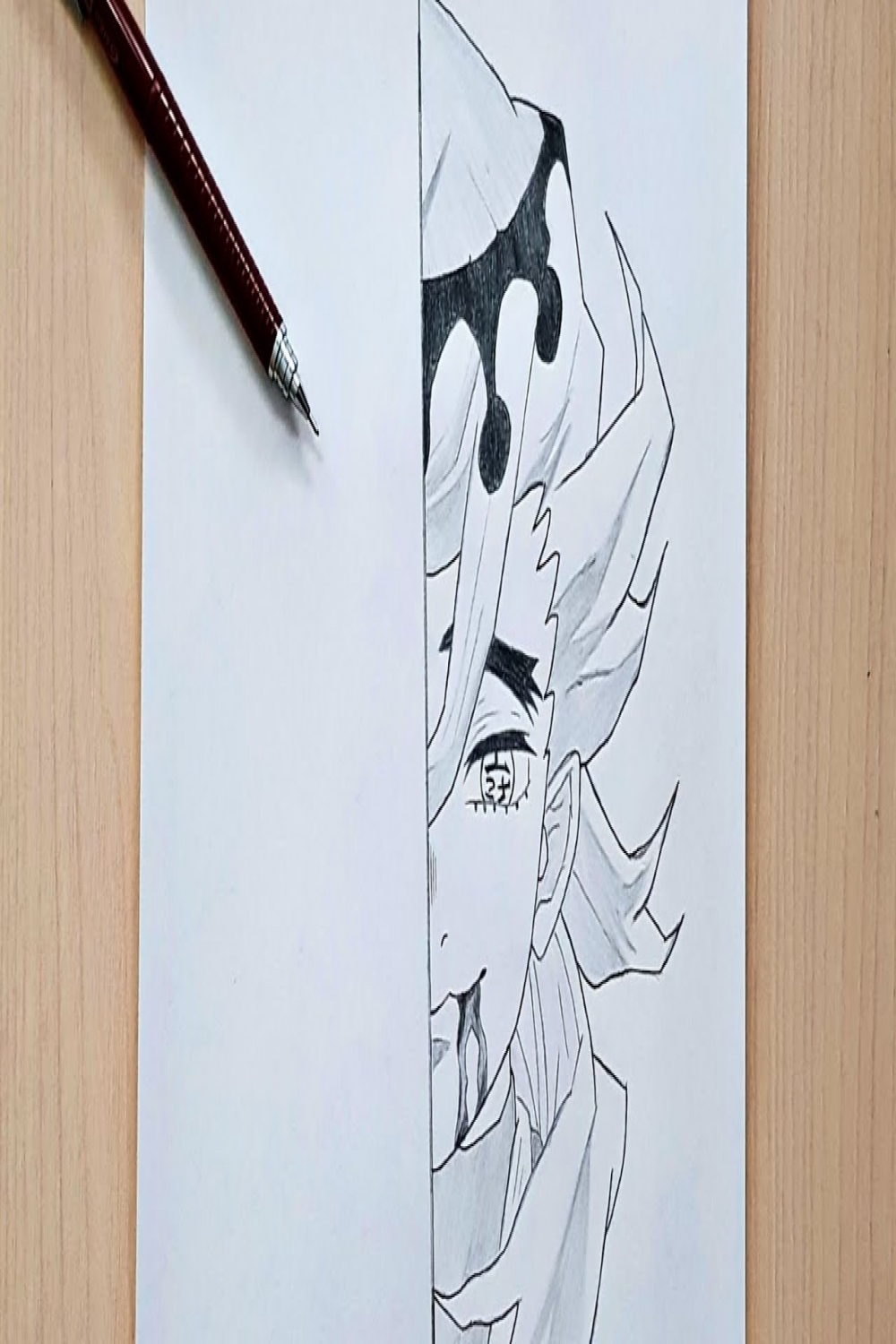 How to draw Doma Upper moon   Demon slayer  Doma half face Easy Step by  step : Tutorial