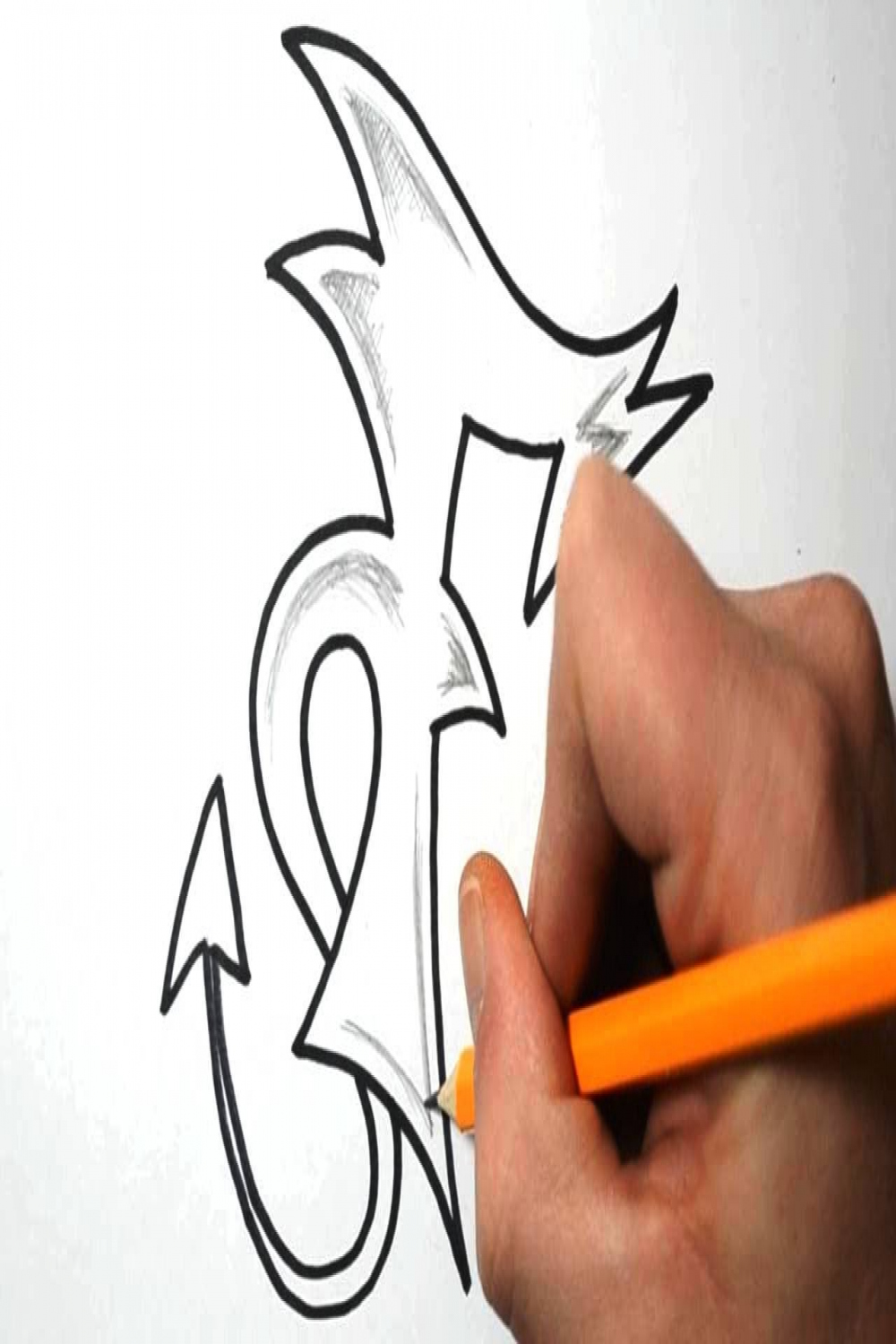 How to Draw Graffiti Letters - F