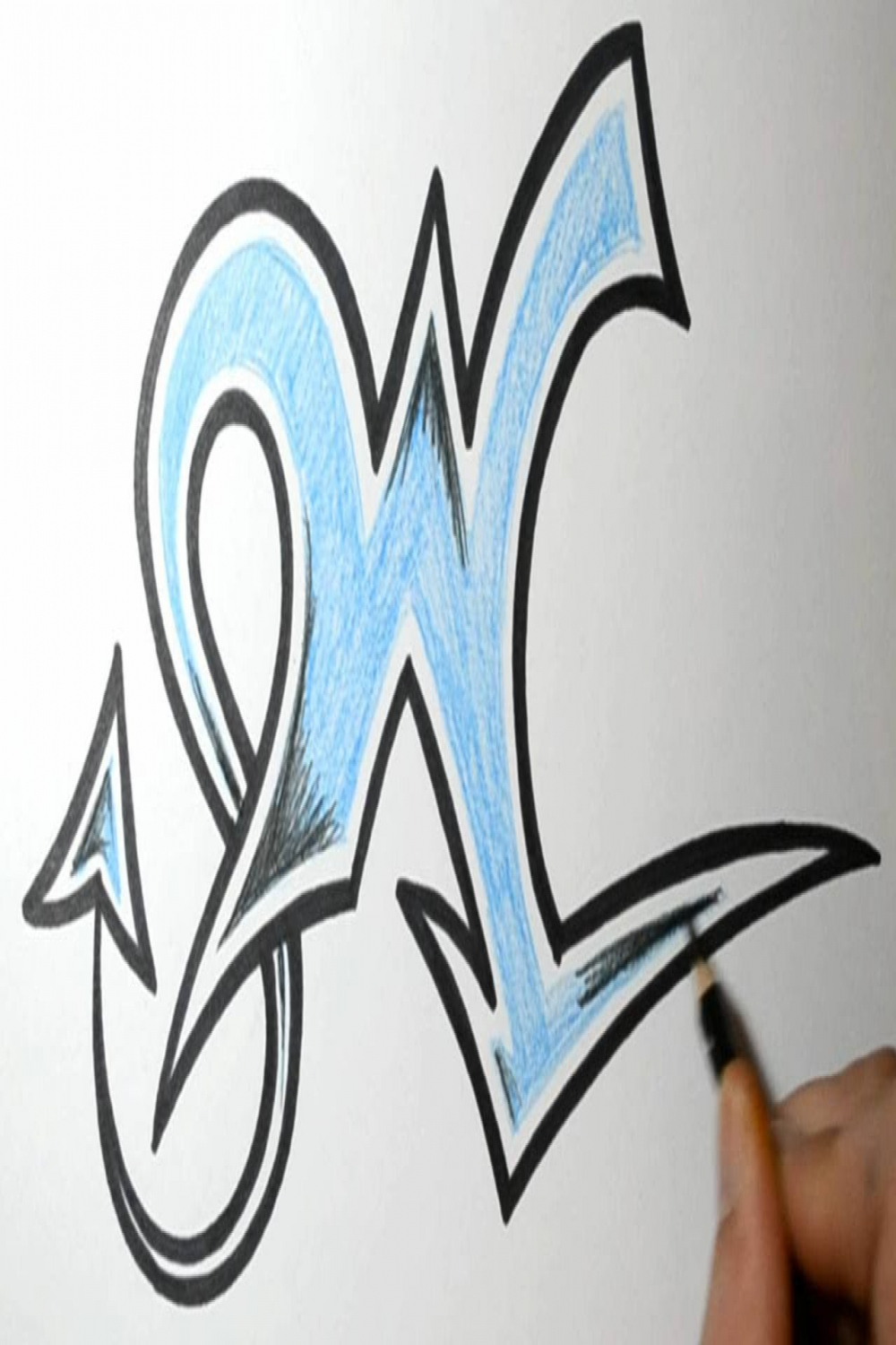 How to Draw Graffiti Letters - W