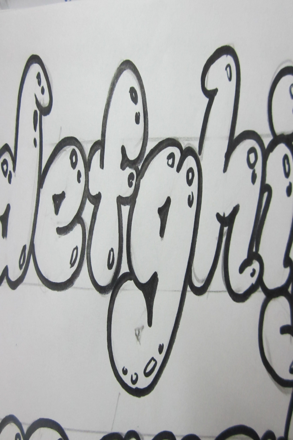 How To Draw Lower Case Letters - Bubble Letters - this style but more  gangsta  Graffiti lettering, Graffiti alphabet, Doodle lettering