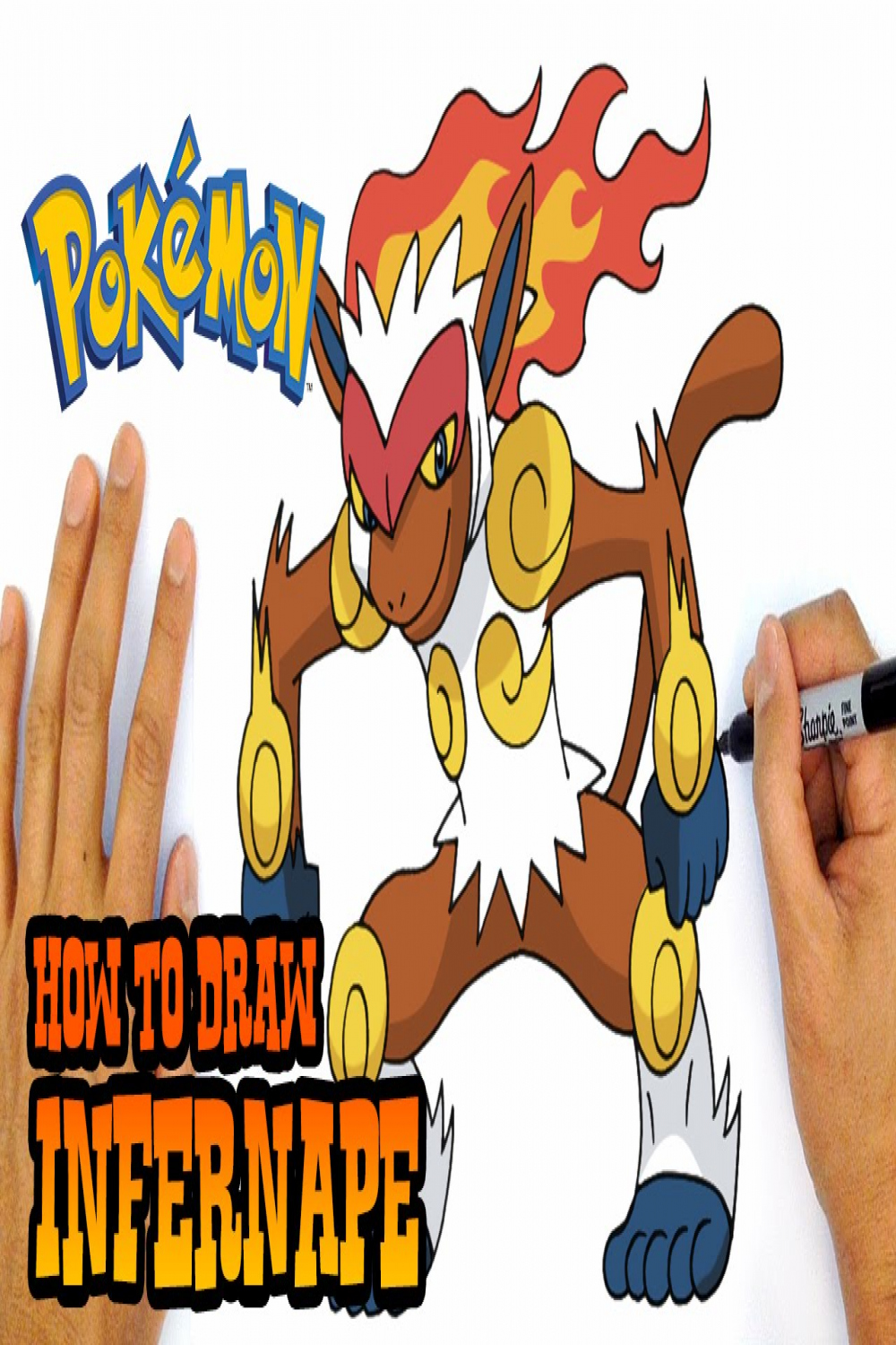 How to Draw Pokemon  Infernape