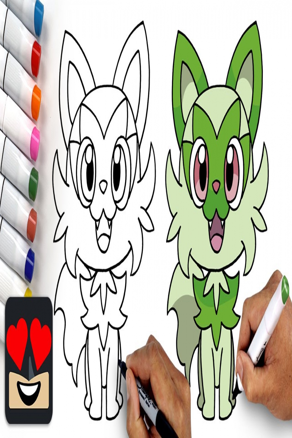 How To Draw Sprigatito  Pokemon Scarlet & Violet