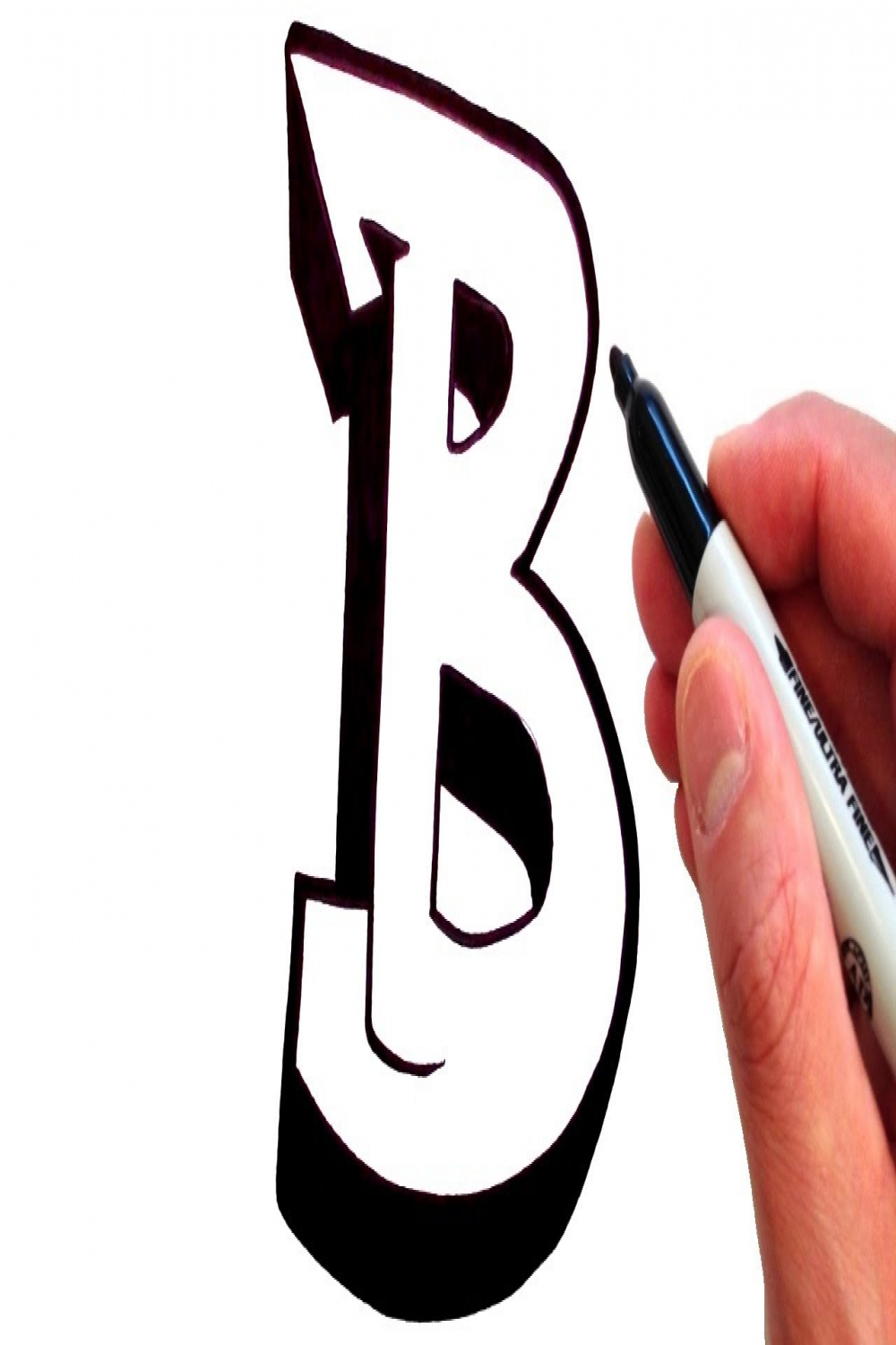 How to Draw the Letter B in Graffiti Style - EASY!