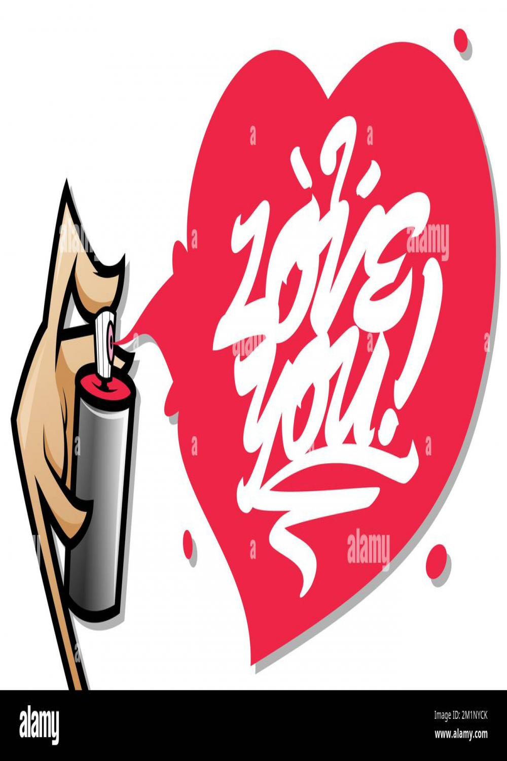 I love graffiti Stock-Vektorgrafiken kaufen - Alamy