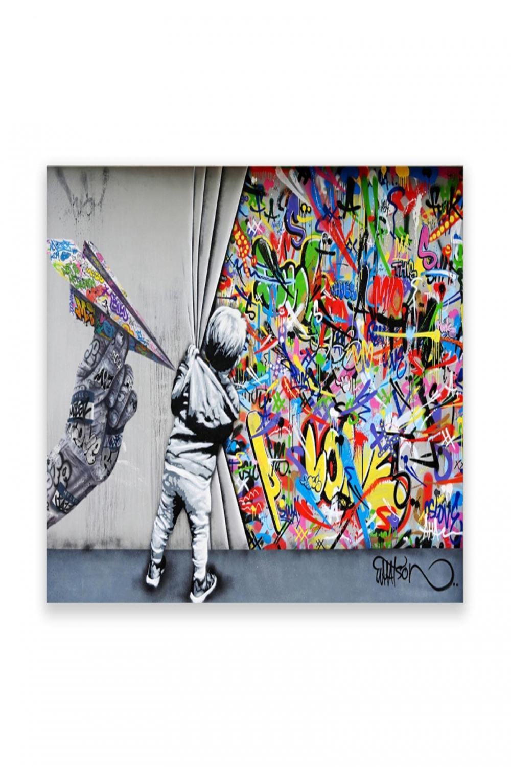 IKYE Banksy Canvas Wall Art Graffiti Youth Posters and Prints