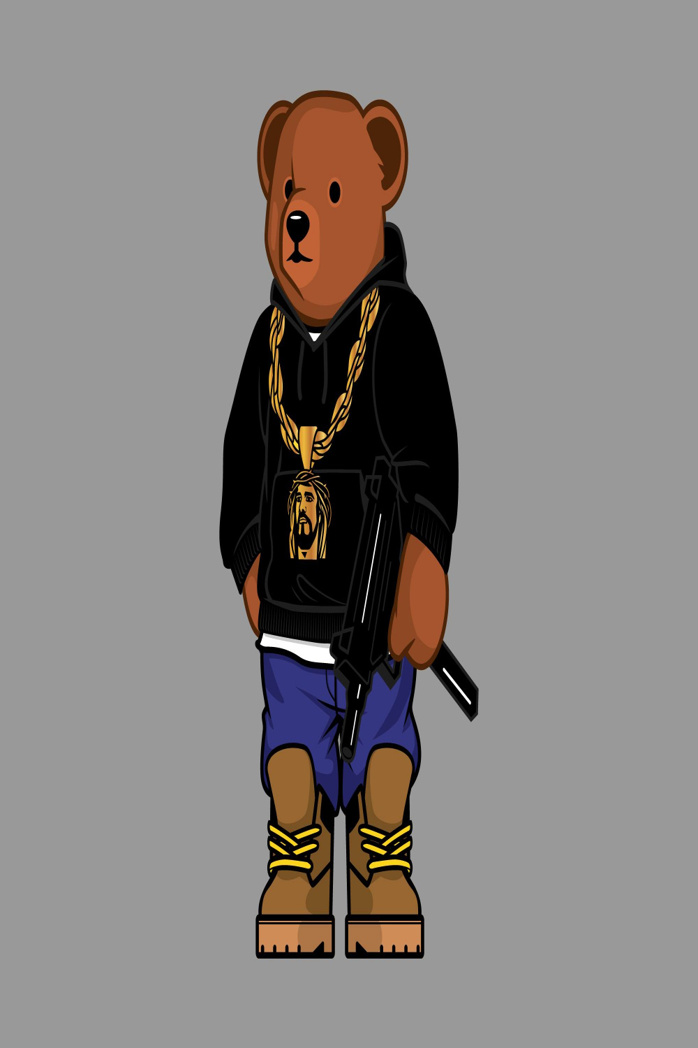 Image result for gangster teddy bear  Teddy bear drawing, Dope