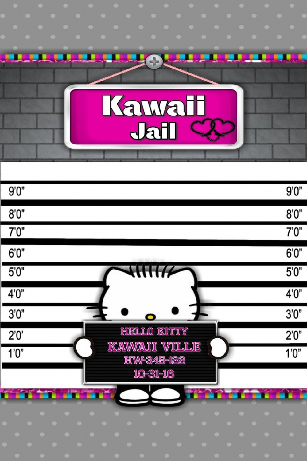 Jail Kitty #dazzlemydroid  Kitty, Hello kitty wallpaper, Hello