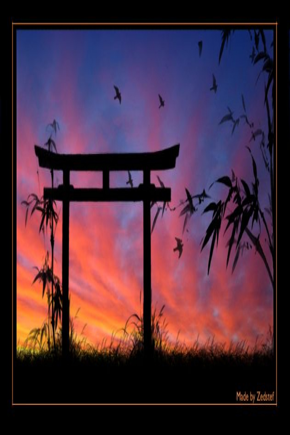 Japanese Sunset by zedstef on deviantART  Sunset, Japanese, Japan