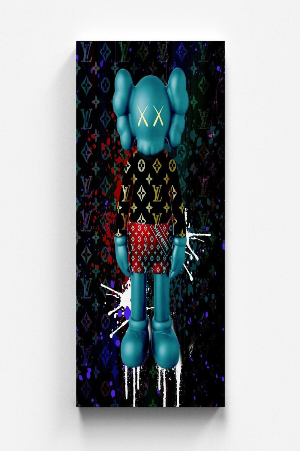 Kaws Bear Leinwand Graffiti Dekoration Bearbrick Kleiner Junge Pop Art  Wandbild