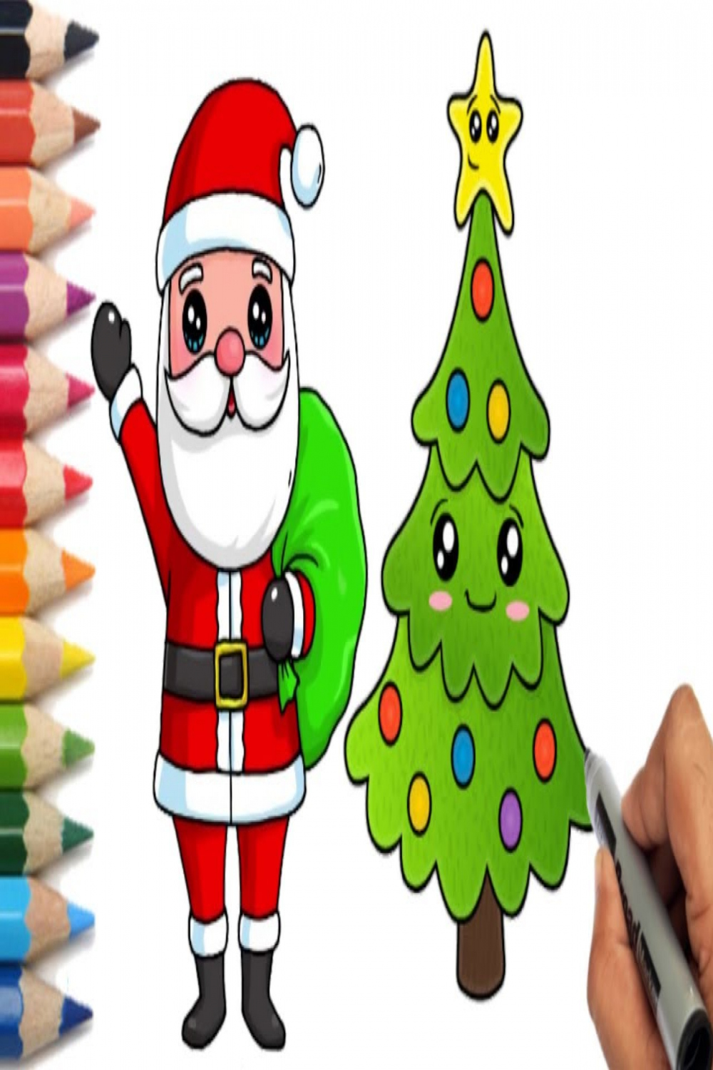 Kids Christmas drawing-