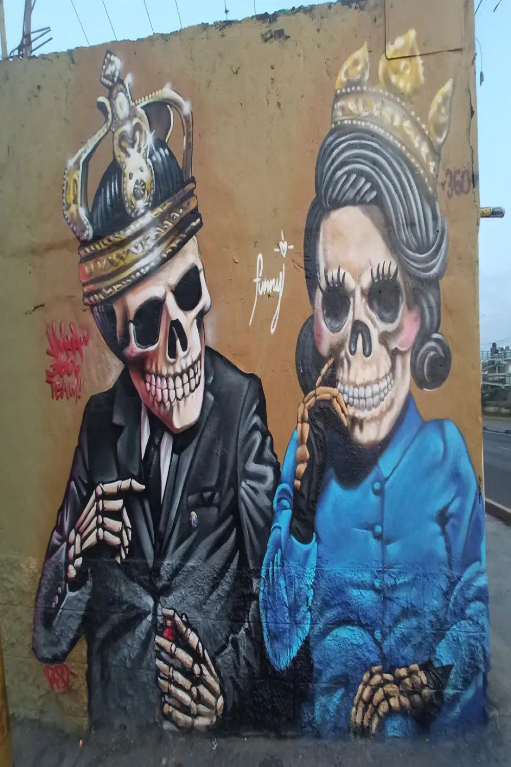 King ♠️♥️ Queen Graffiti in Mexico  STREET ART UTOPIA