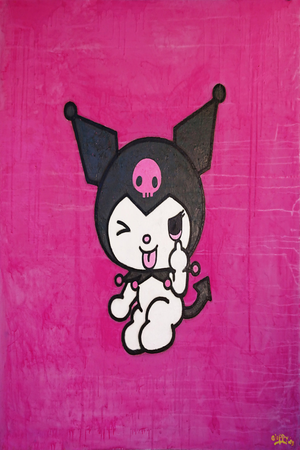 Kuromi von Giuseppe Valia (): Malerei Acryl, Graffiti auf