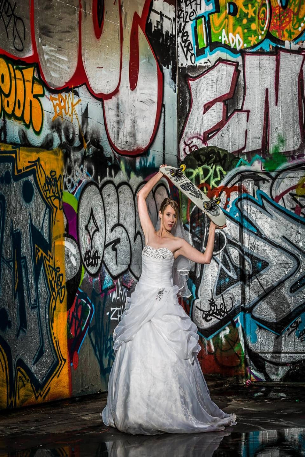 Model Session at The Graffiti Tunnel and Wall London