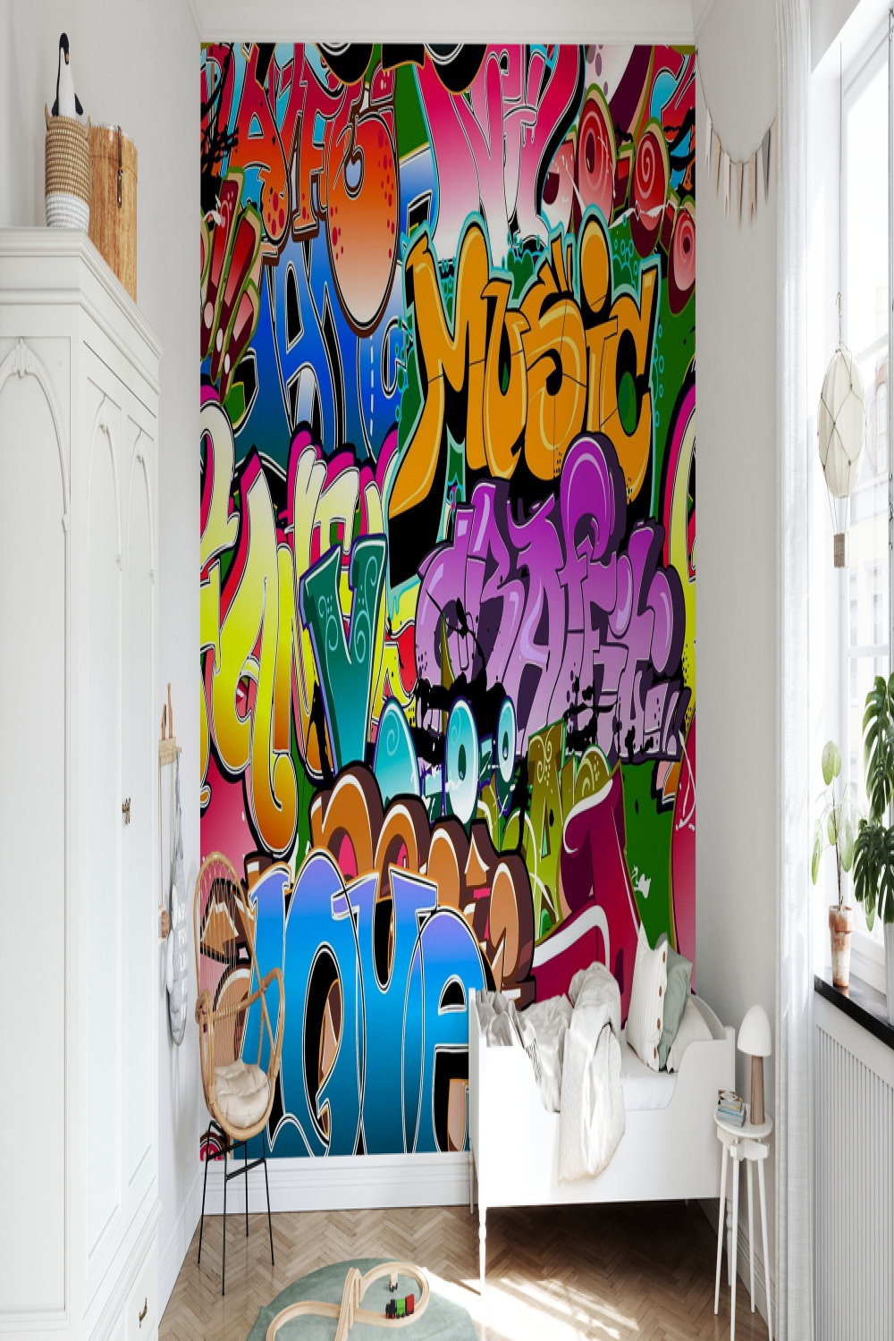 Music Love Graffiti – stunning wall mural – Photowall