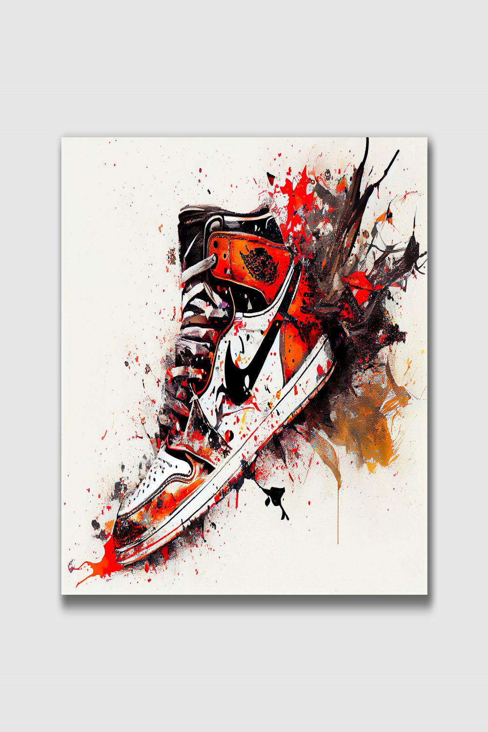 Nike Jordan Graffiti Style Canvas Art Modern Graffiti Colour - Etsy