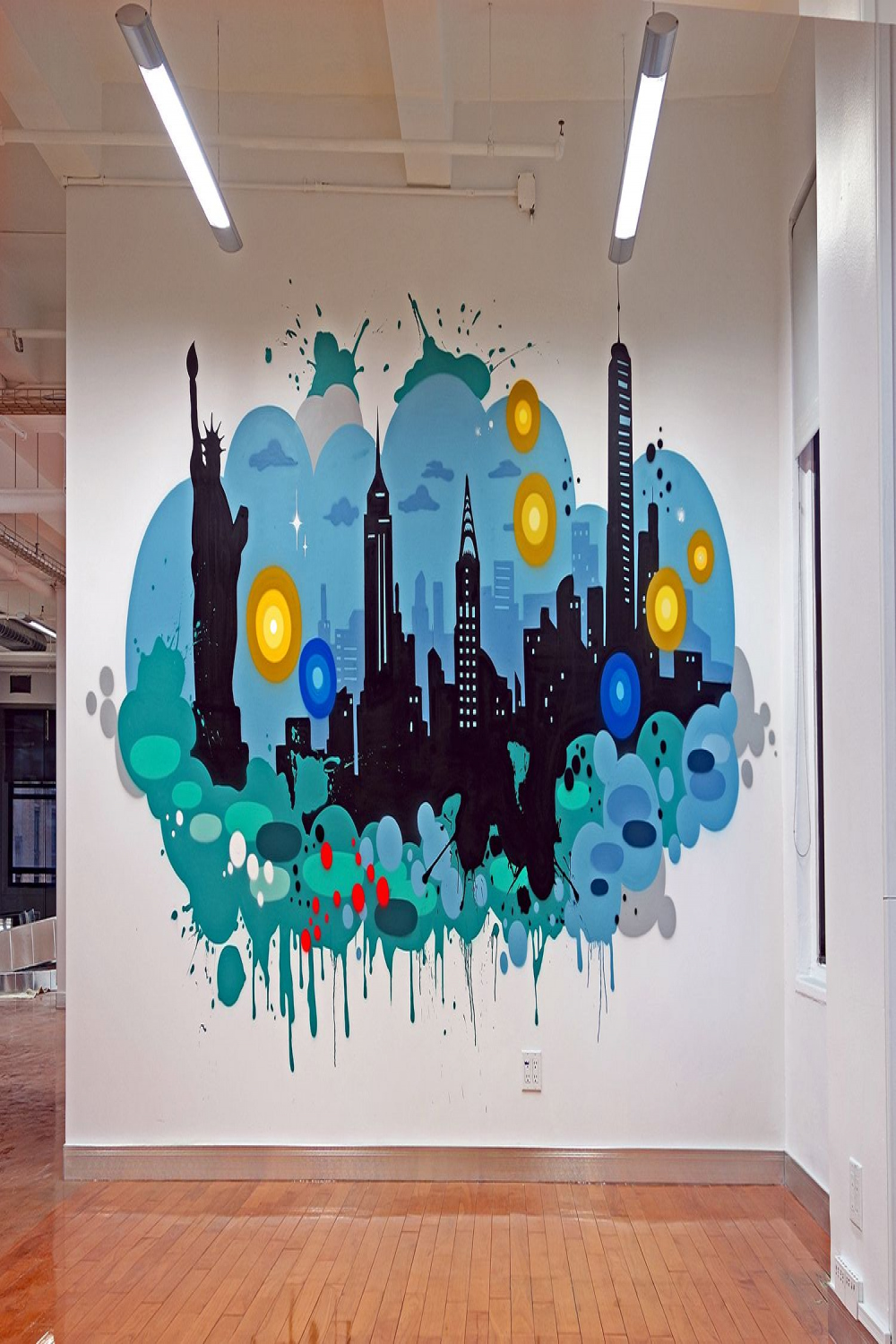 Office mural, Graffiti murals, Graffiti wall art