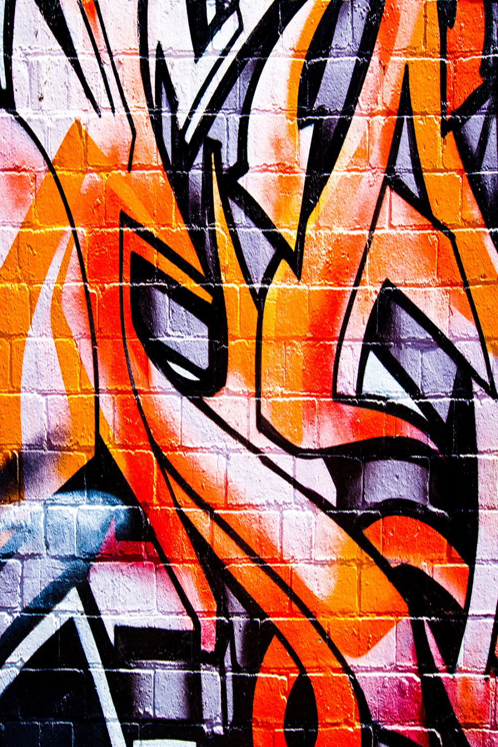 Orange Abstract Street Art