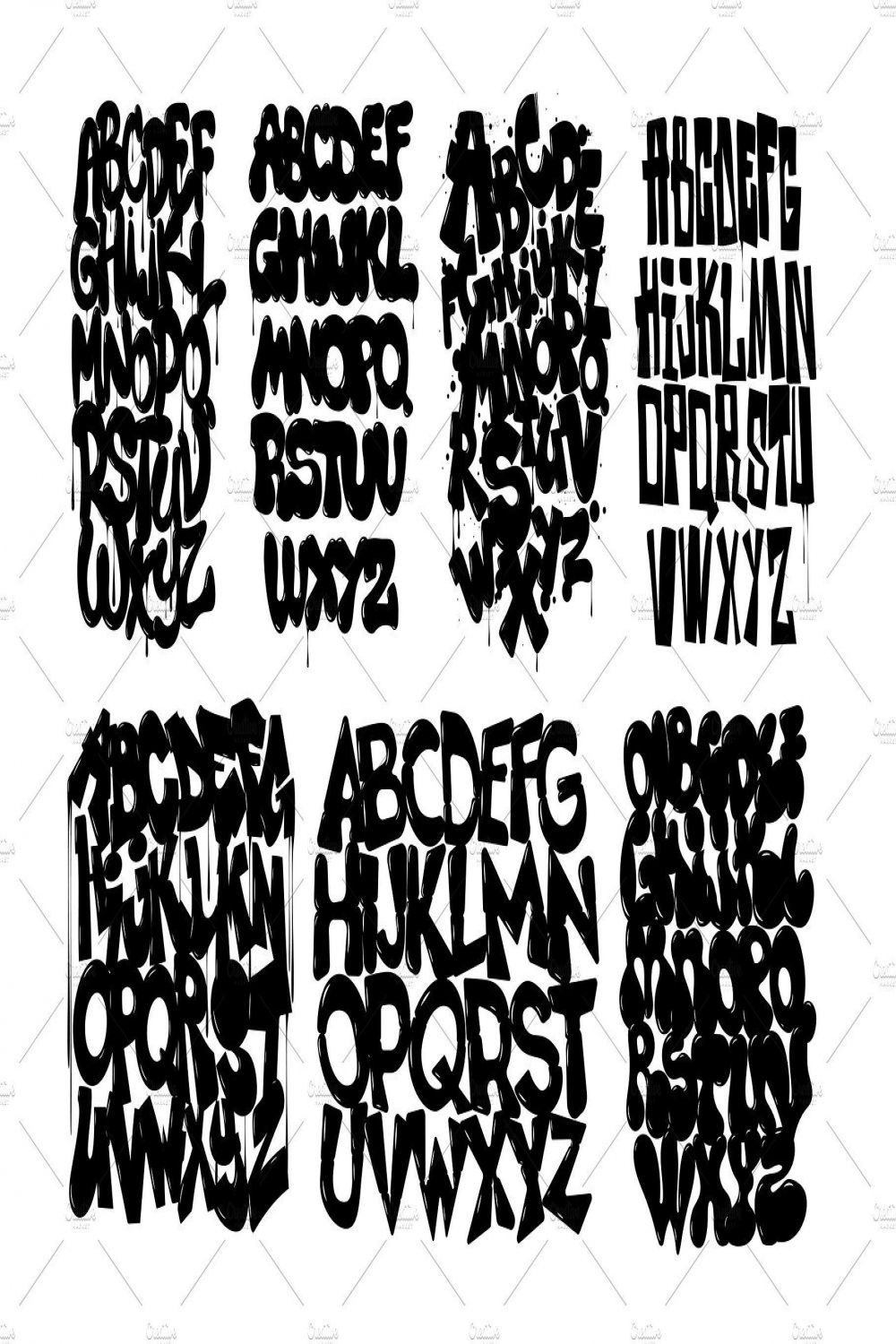 ORIGINAL GRAFFITI FONTS  Graffiti font, Graffiti alphabet, Graffiti