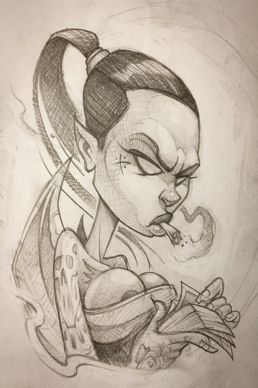 paco#lossanchez#anusone#tattoo#graffiti#sketch#chick#character