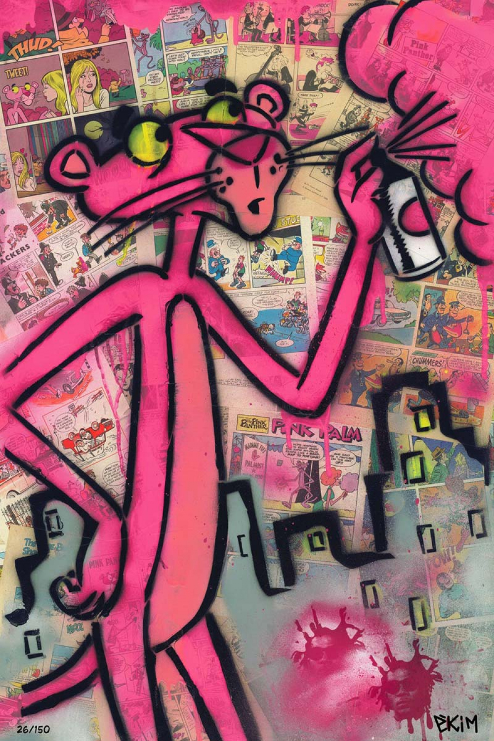 Pink Panther Street Art