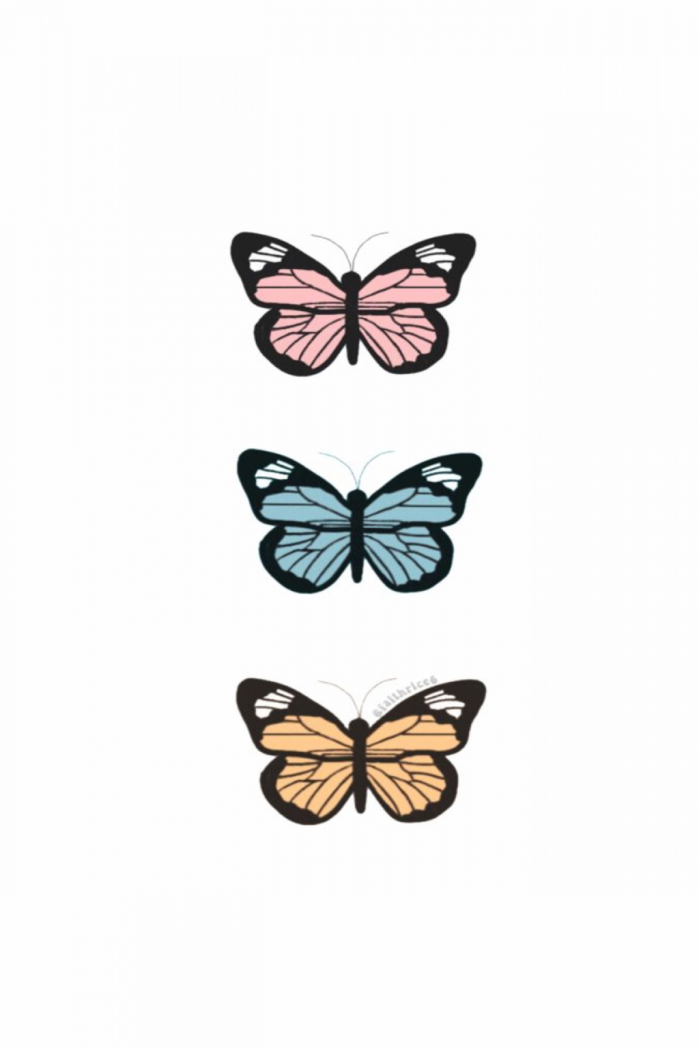 pinterest @faithrice💫  Butterfly drawing, Cartoon butterfly