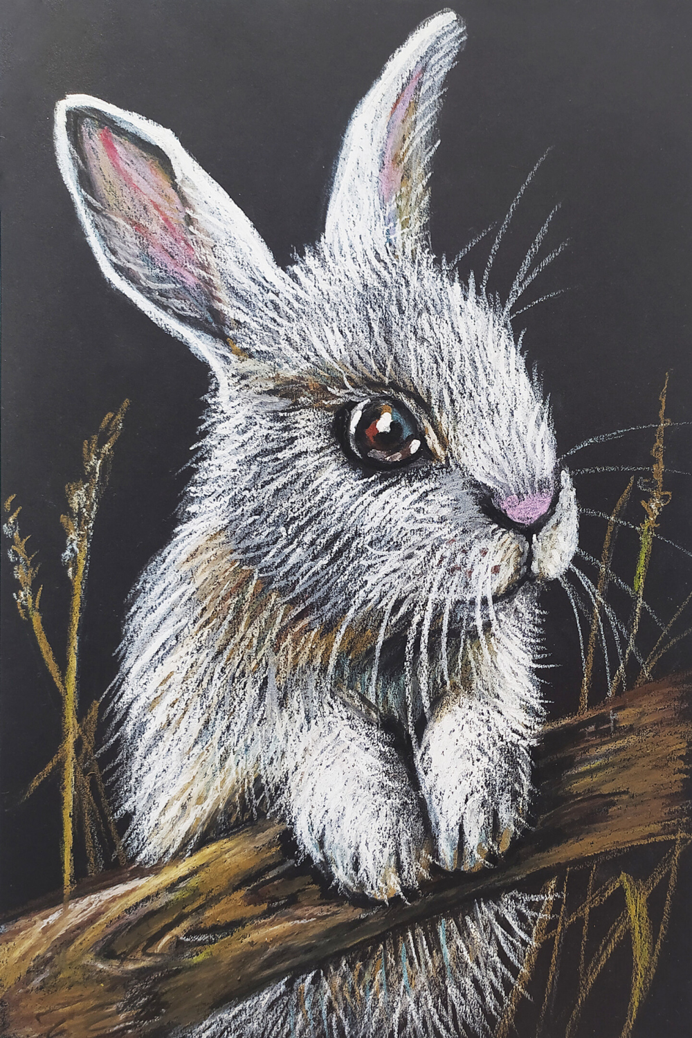 Portrait Of A Rabbit Painting Animal Art, Zeichnungen von Nadezhda