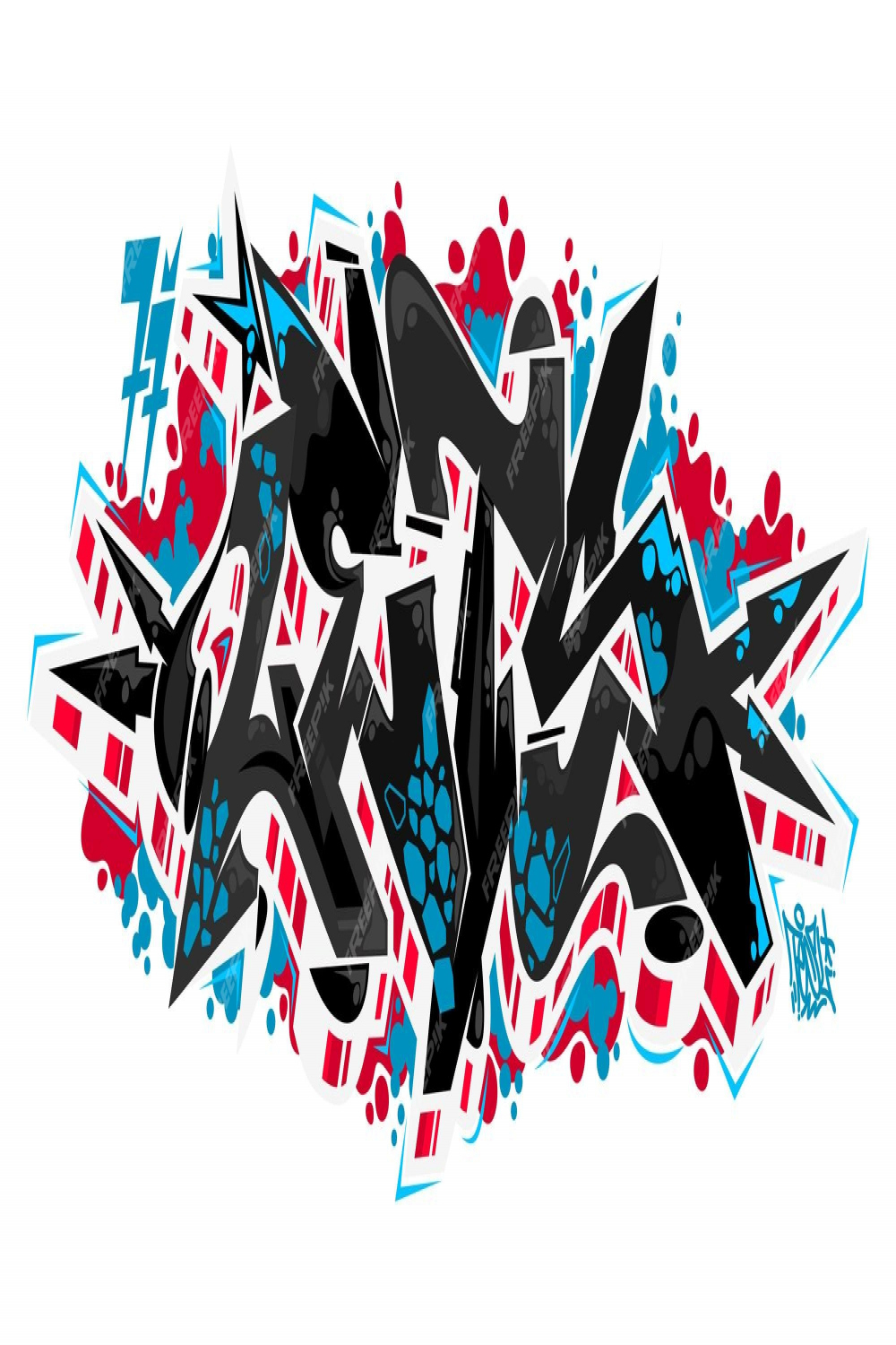 Premium Vector  Isolated abstract urban graffiti street art word