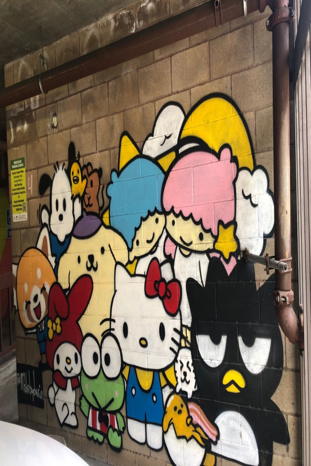 sanrio mural🌟 in   Graffiti art drawings, Graffiti