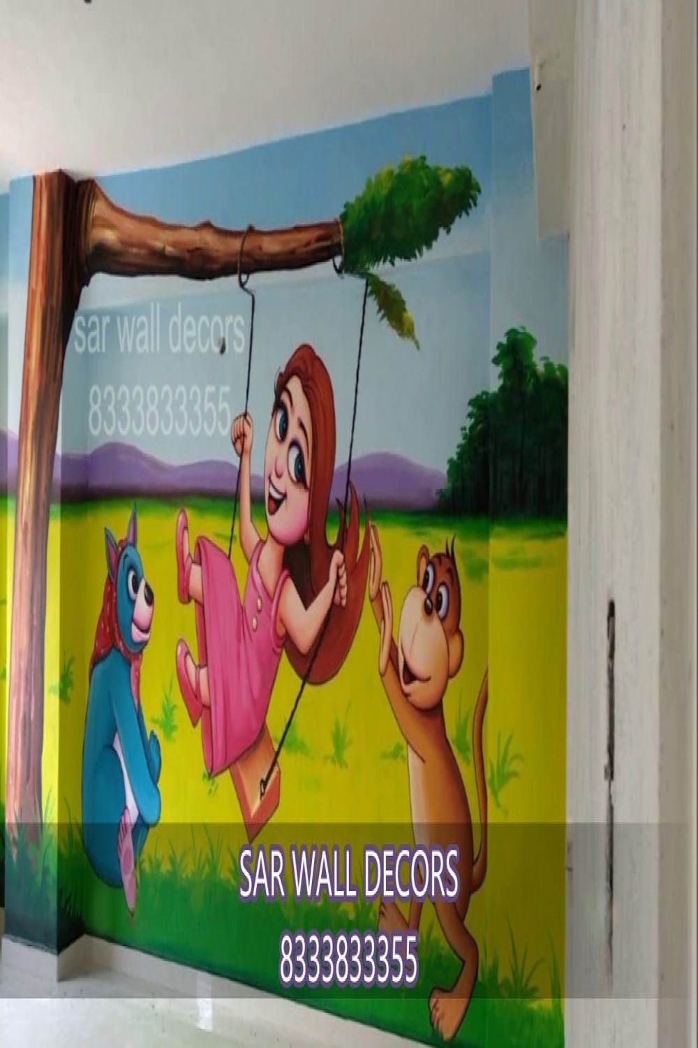 school wall painting #cartoon wall painting for #play school    Wall drawing, Cartoon drawings, Wall painting