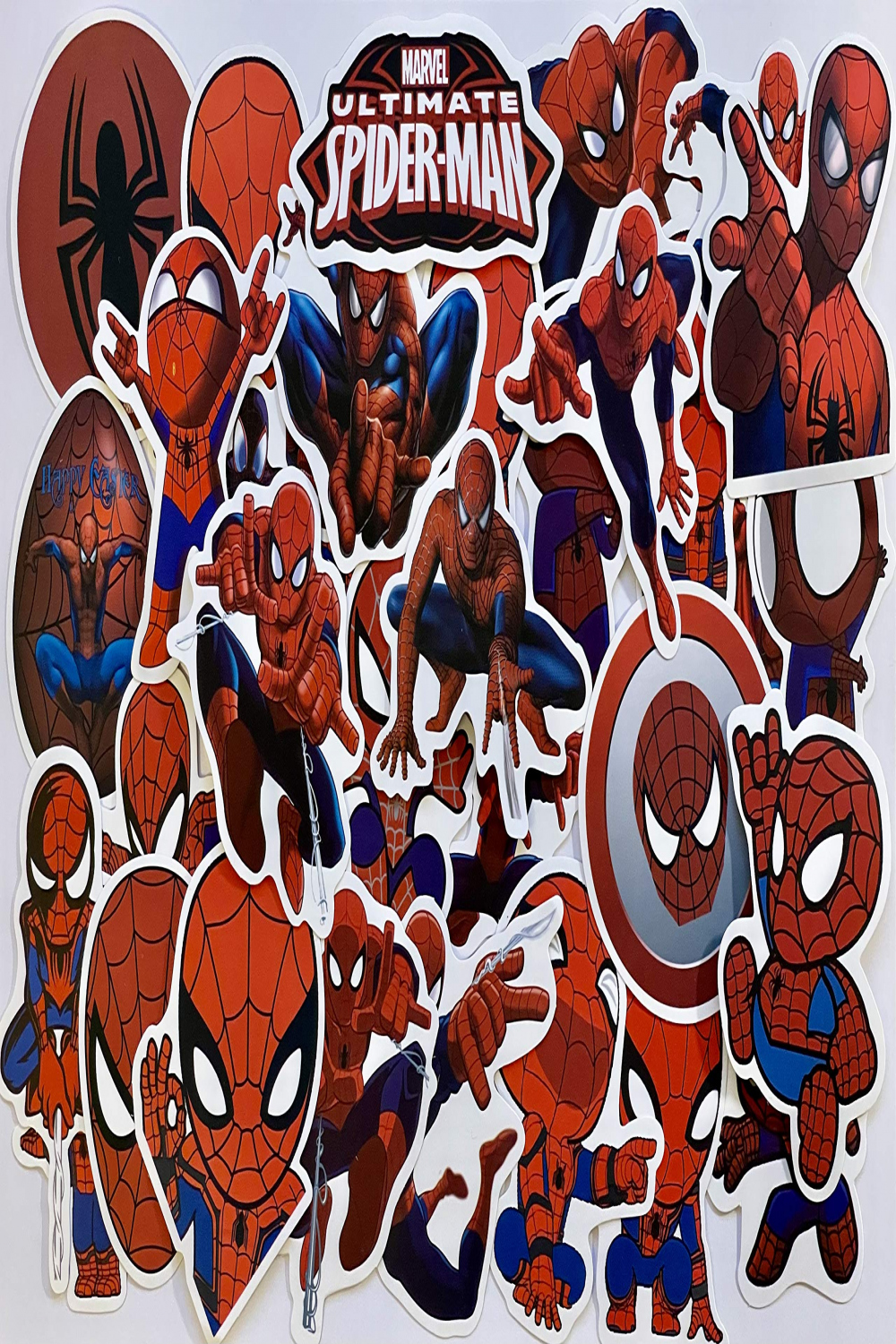 Spiderman Aufkleber, Graffiti, selbstklebend, Motiv Spinne, für Laptop,  Skateboard, Gepäck, selbstklebend, Graffiti, Patches, lose ( Stück)