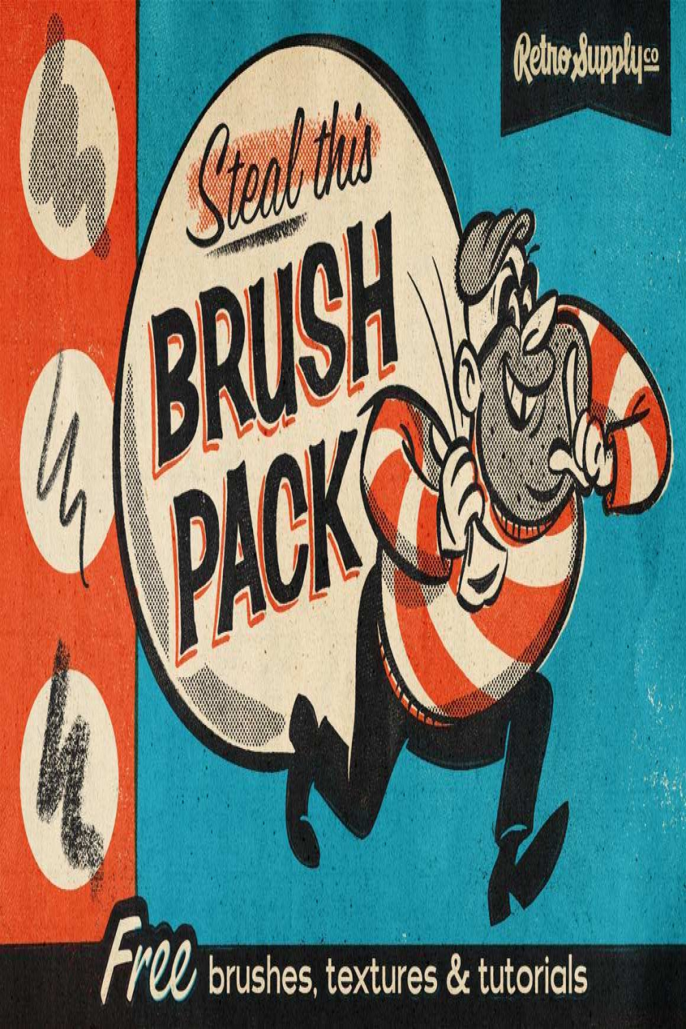 Steal This Brush Pack Freebie - RetroSupply Co.