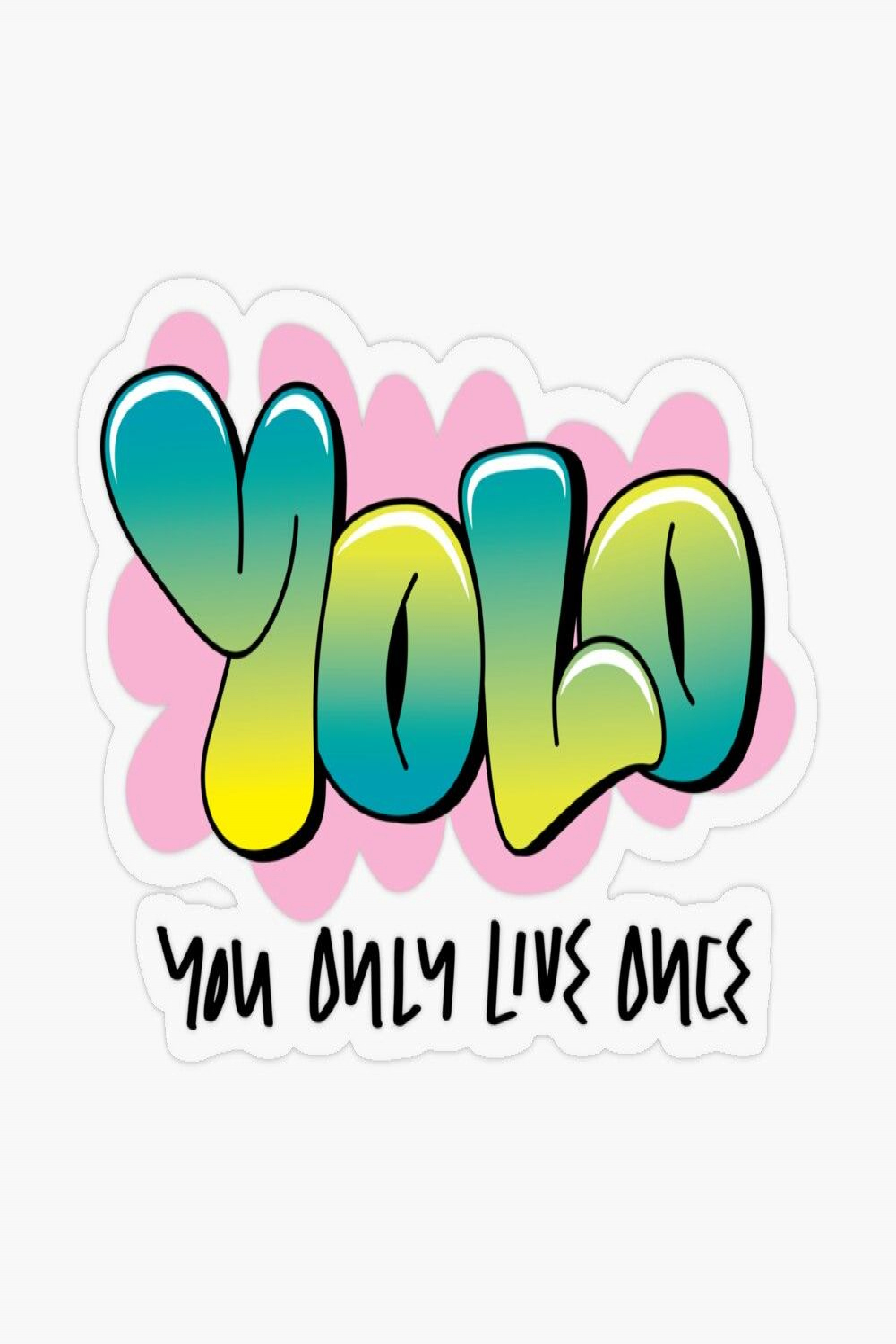 Sticker mit "Yolo Graffiti" von Rotbart  Graffiti schrift