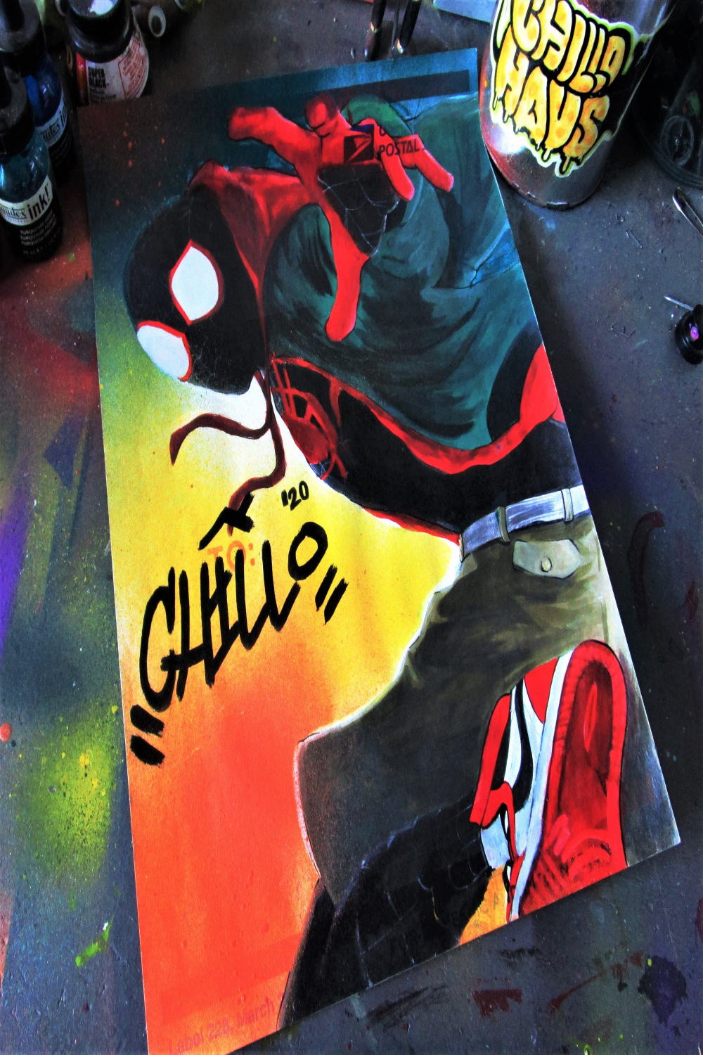 Stickerverse - Spider-Man Into the Spiderverse Miles Morales Graffiti Fan  Art XL Sticker Art (READ DESCRIPTION!!)