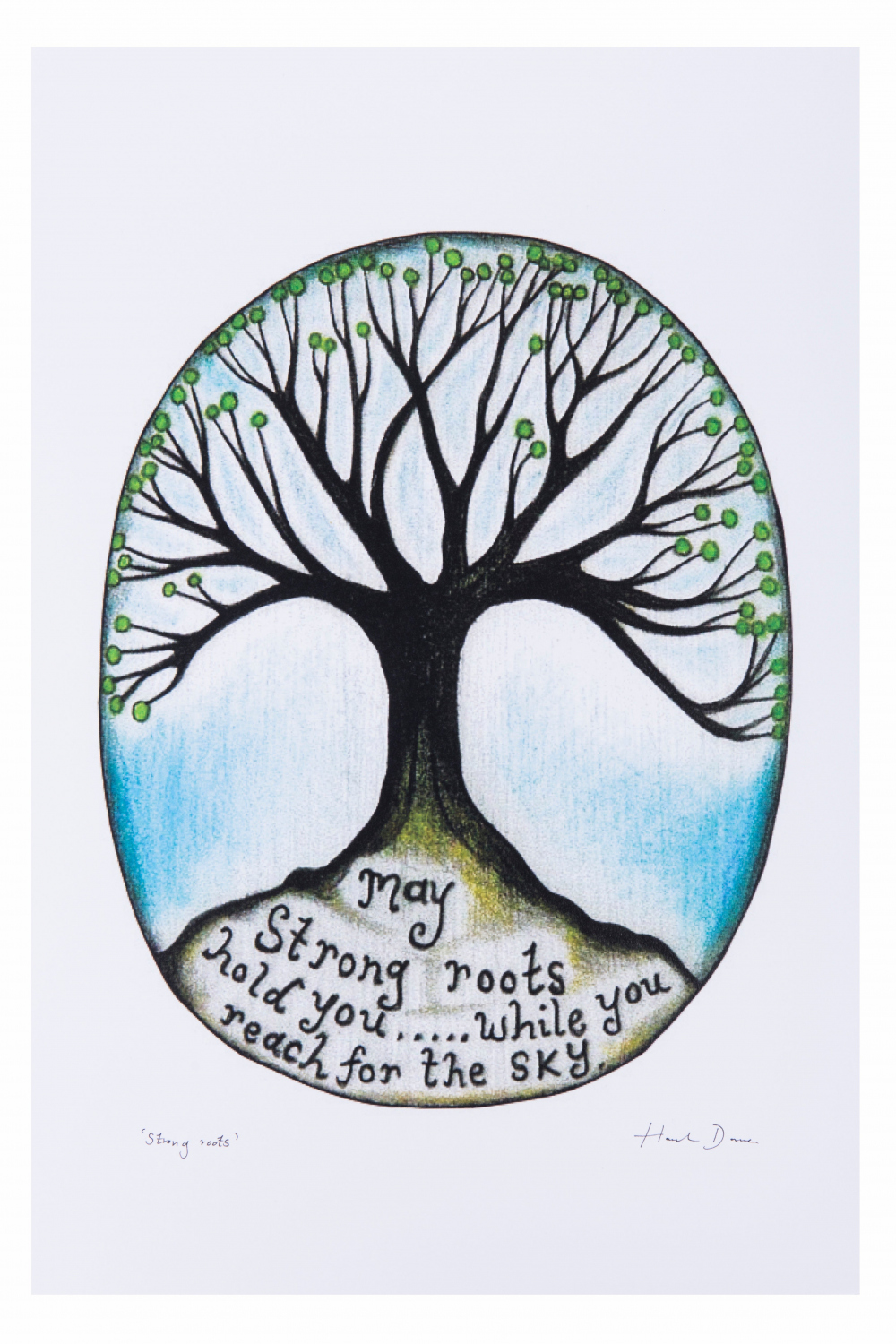 Strong Roots ~ Inspirational Quote ~ Tree Art Print — Wild Earth