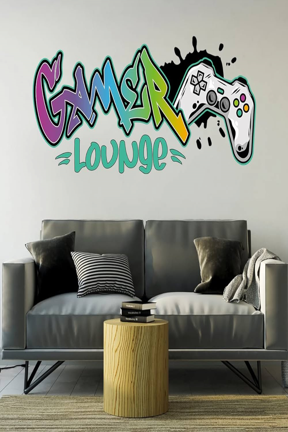 tjapalo® vr Cooles Gamer Wandtattoo Gaming Zimmer Mädchen wandtattoo  gamer Graffiti Lounge Wandsticker game controller, Größe: BxHcm