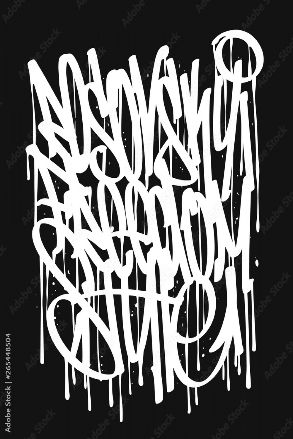 Vector graffiti tags, T-shirt print design and other uses Stock