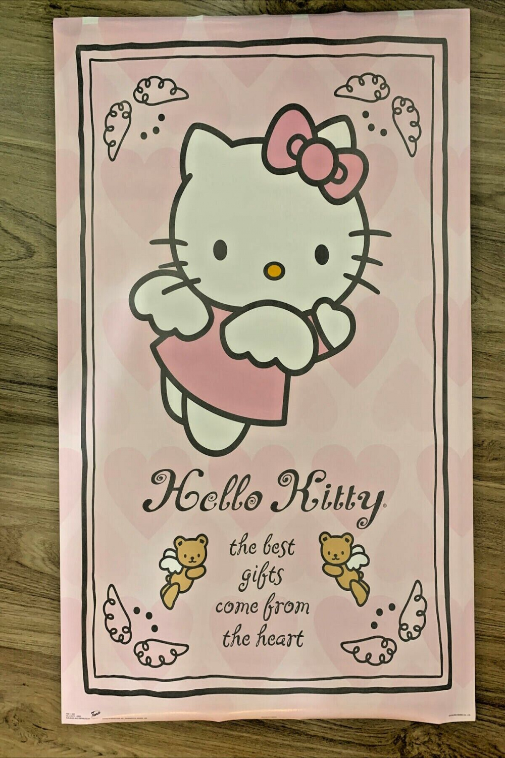 Vintage  Sanrio Hello Kitty Angel Poster Original