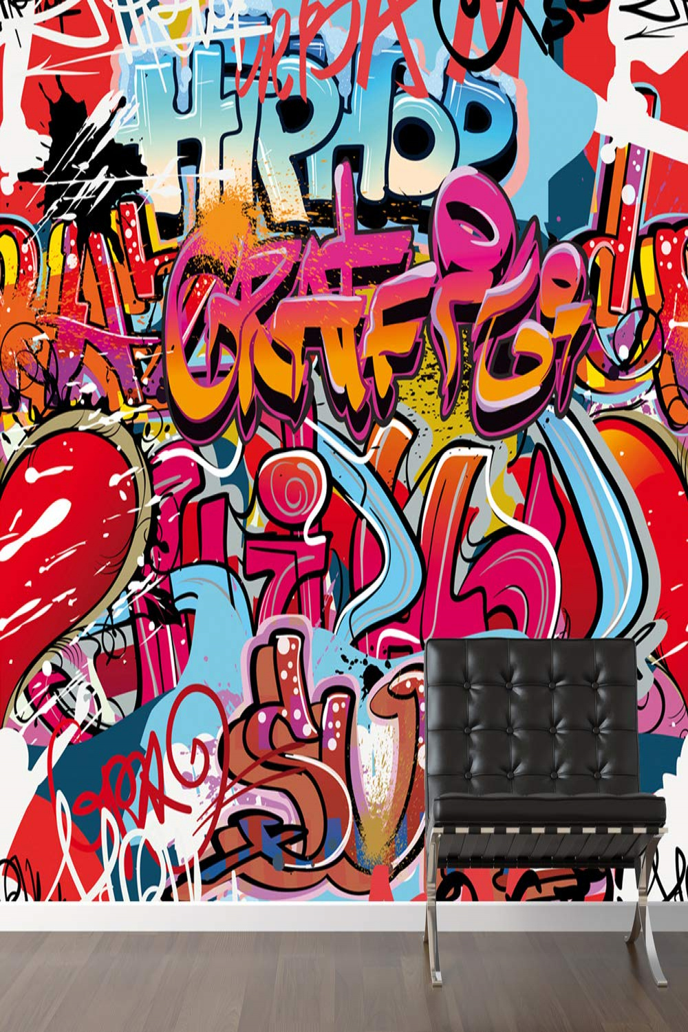 WALPLUS wm Hip Hop Graffiti Wall Mural