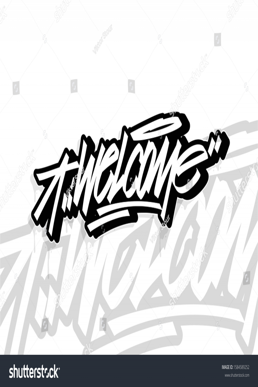 Welcome Graffiti: Over  Royalty-Free Licensable Stock Vectors