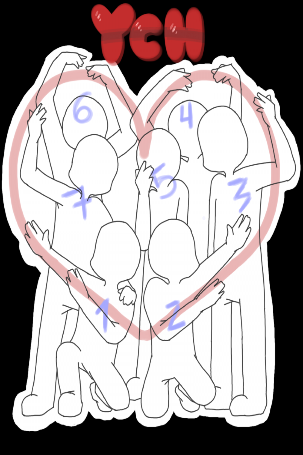 YCH - GROUP HEART [CLOSED] by Damn-iet on DeviantArt