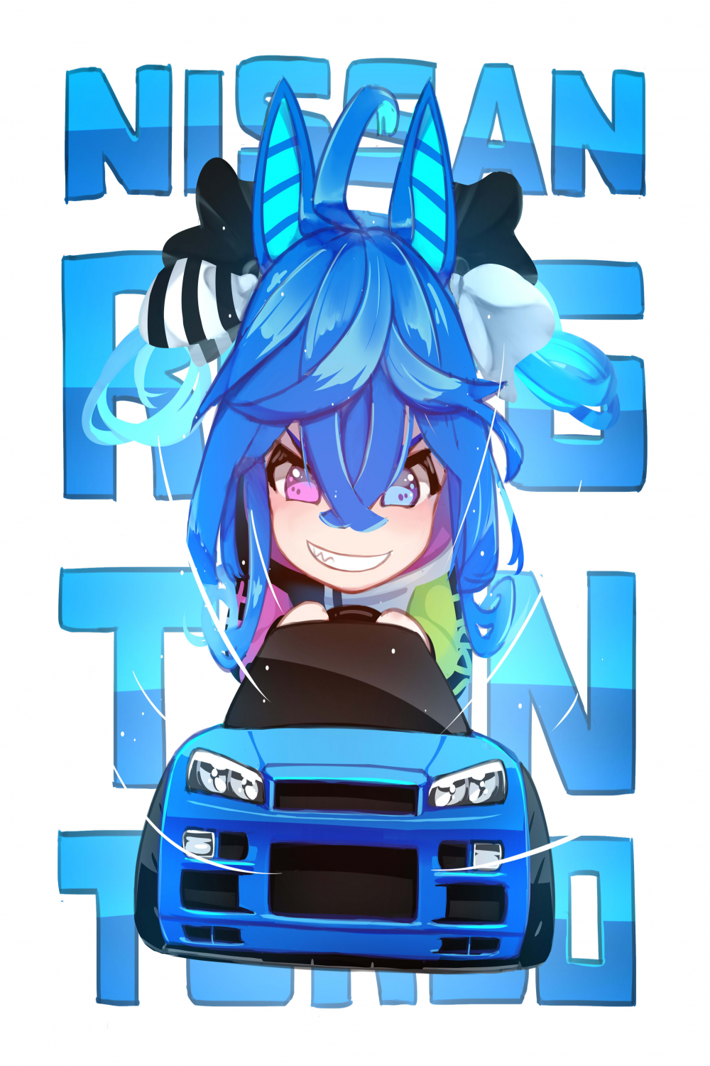 Zeichne sd-chibi-anime-auto-illustration