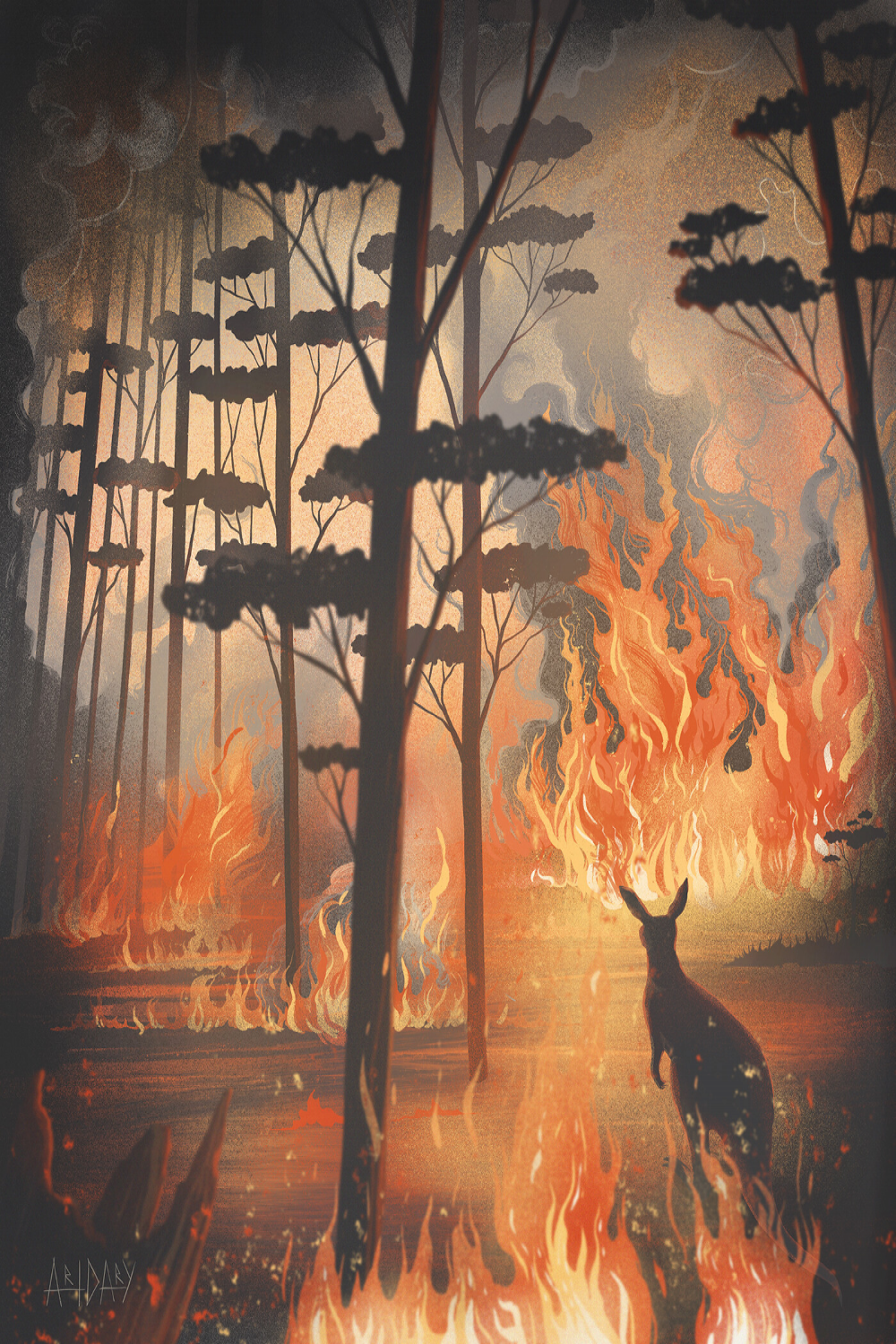 ArtStation - Fire in Australia