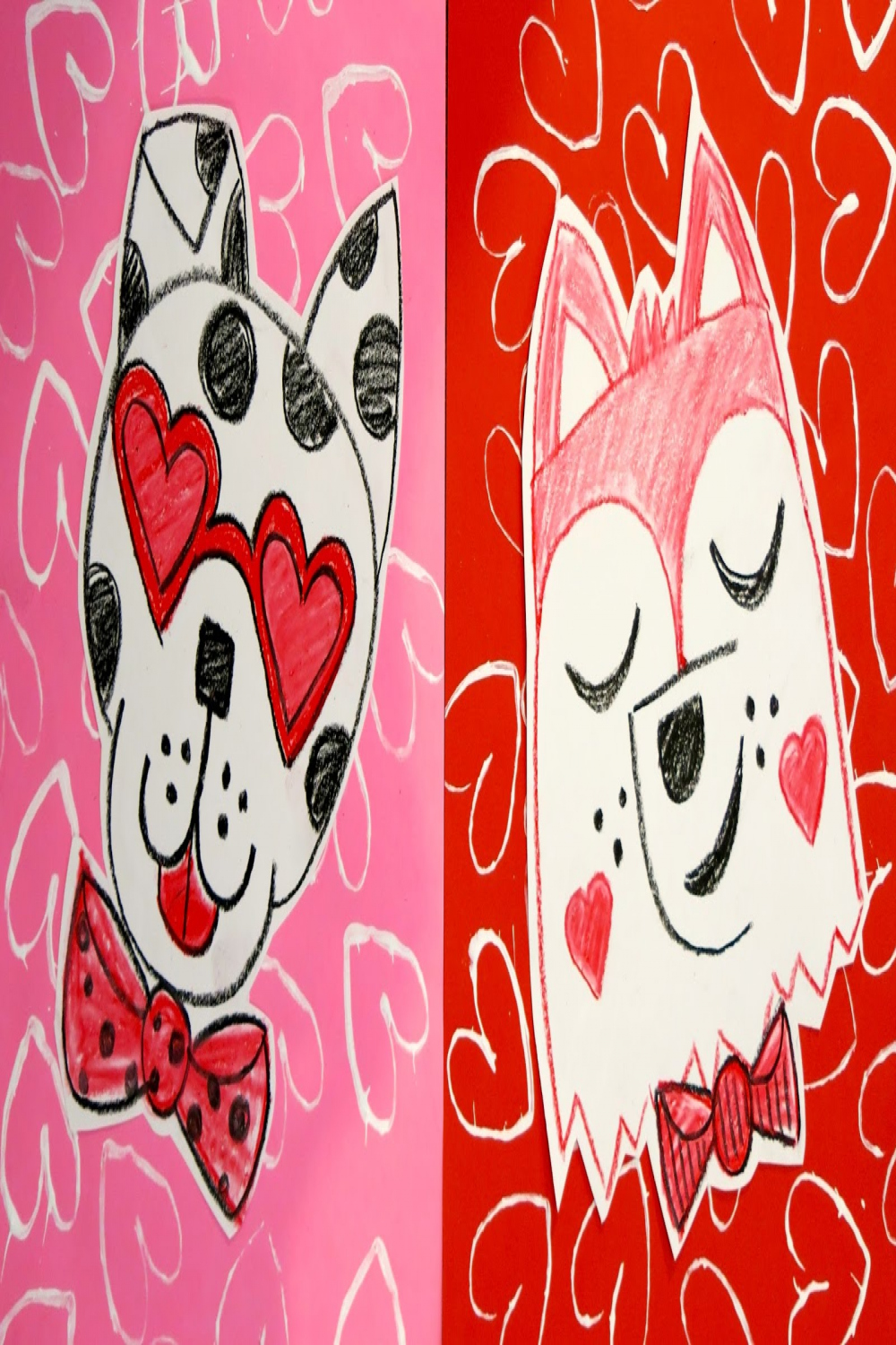 Cassie Stephens: In the Art Room: Valentine Animals!