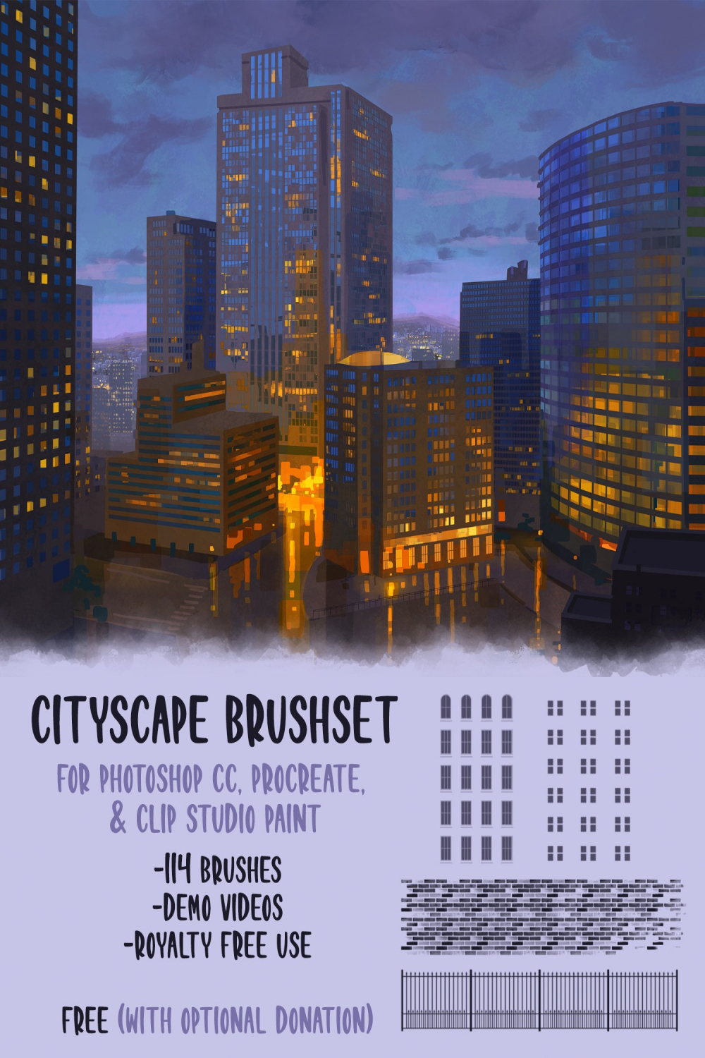 City Brushset (Photoshop CC, Procreate, CSP)