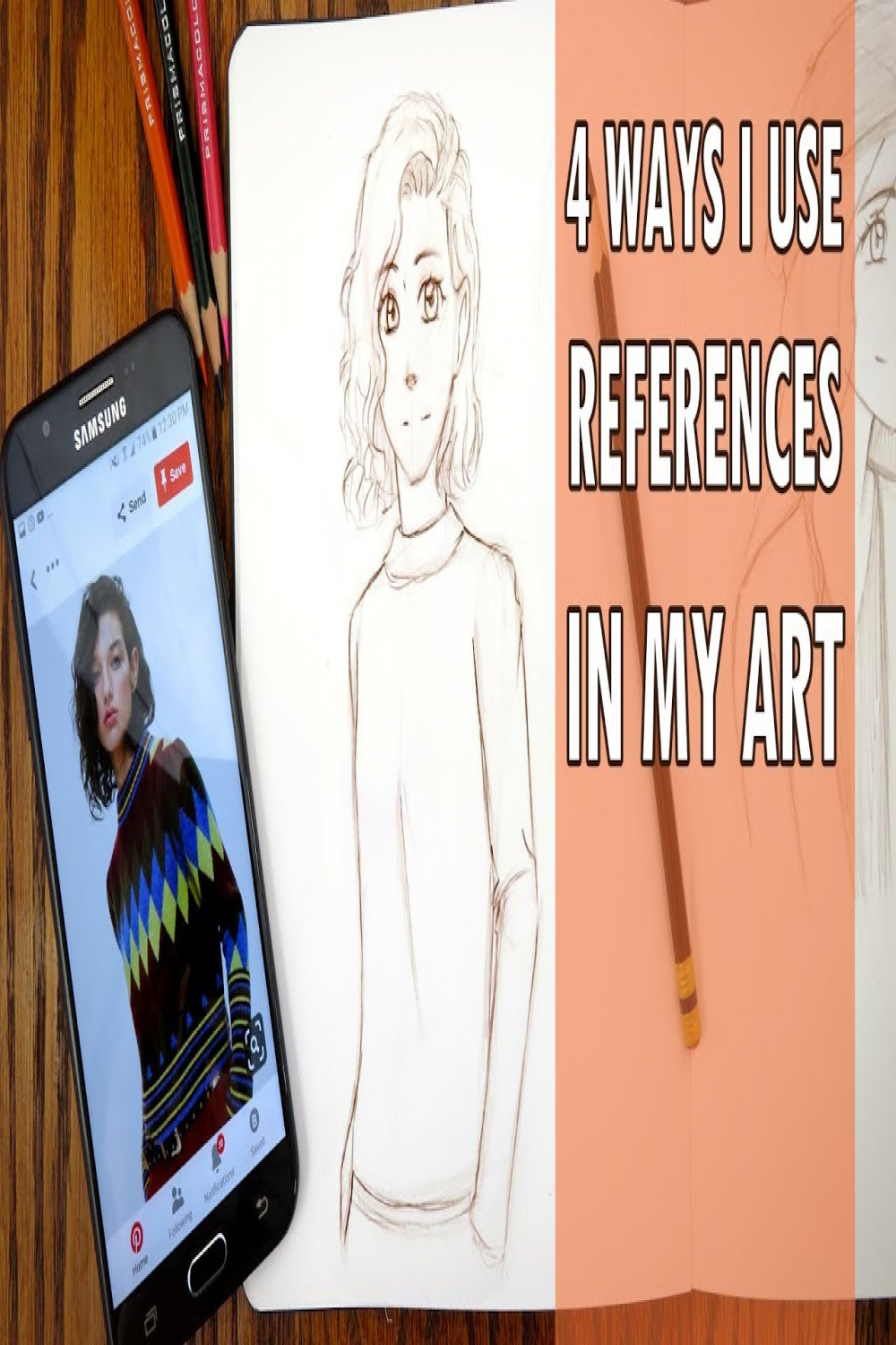 Drawing From Reference:  Ways I Use References in My Art!