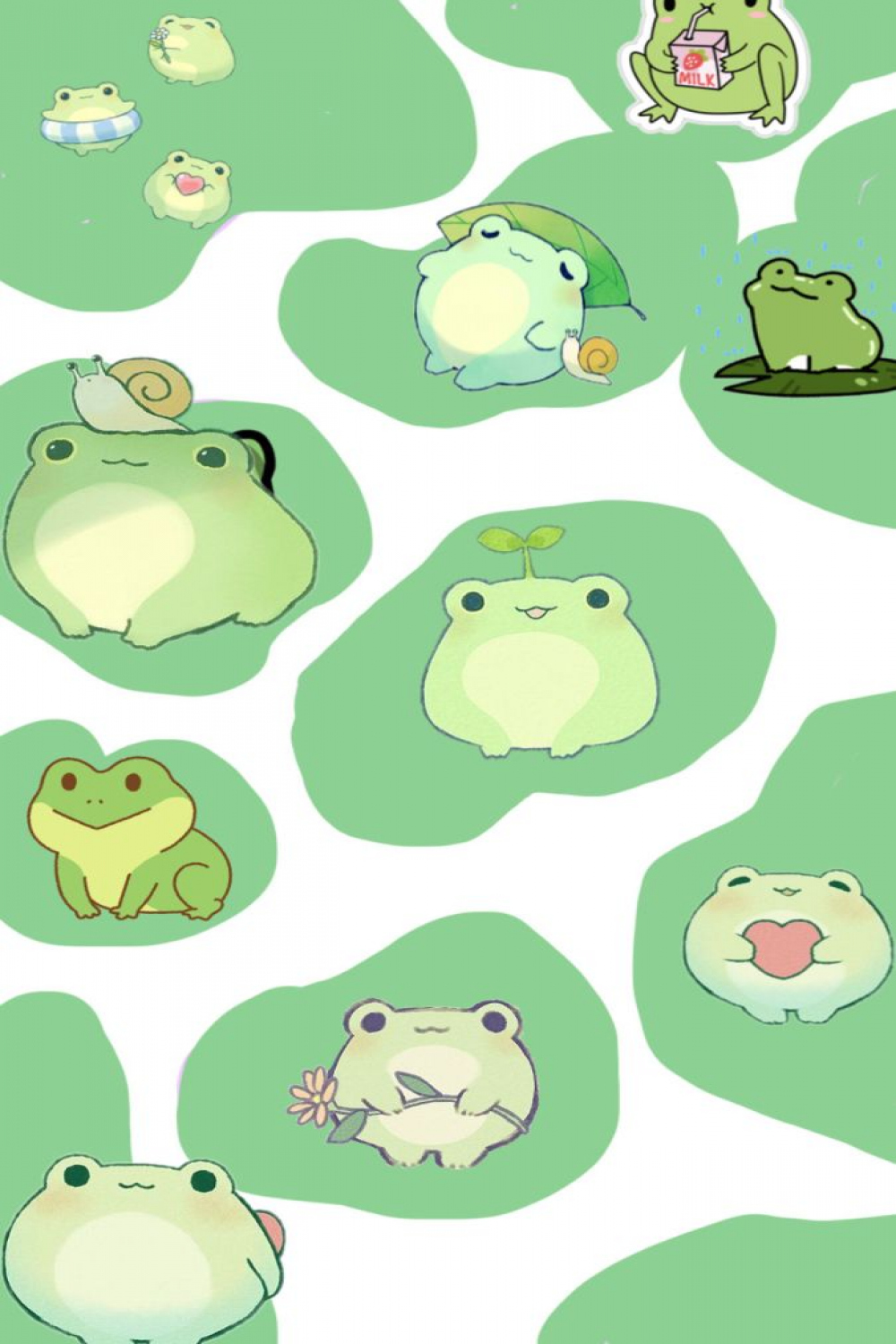 Frog Wallpaper 🐸  Cute cartoon wallpapers, Frog drawing, Frog