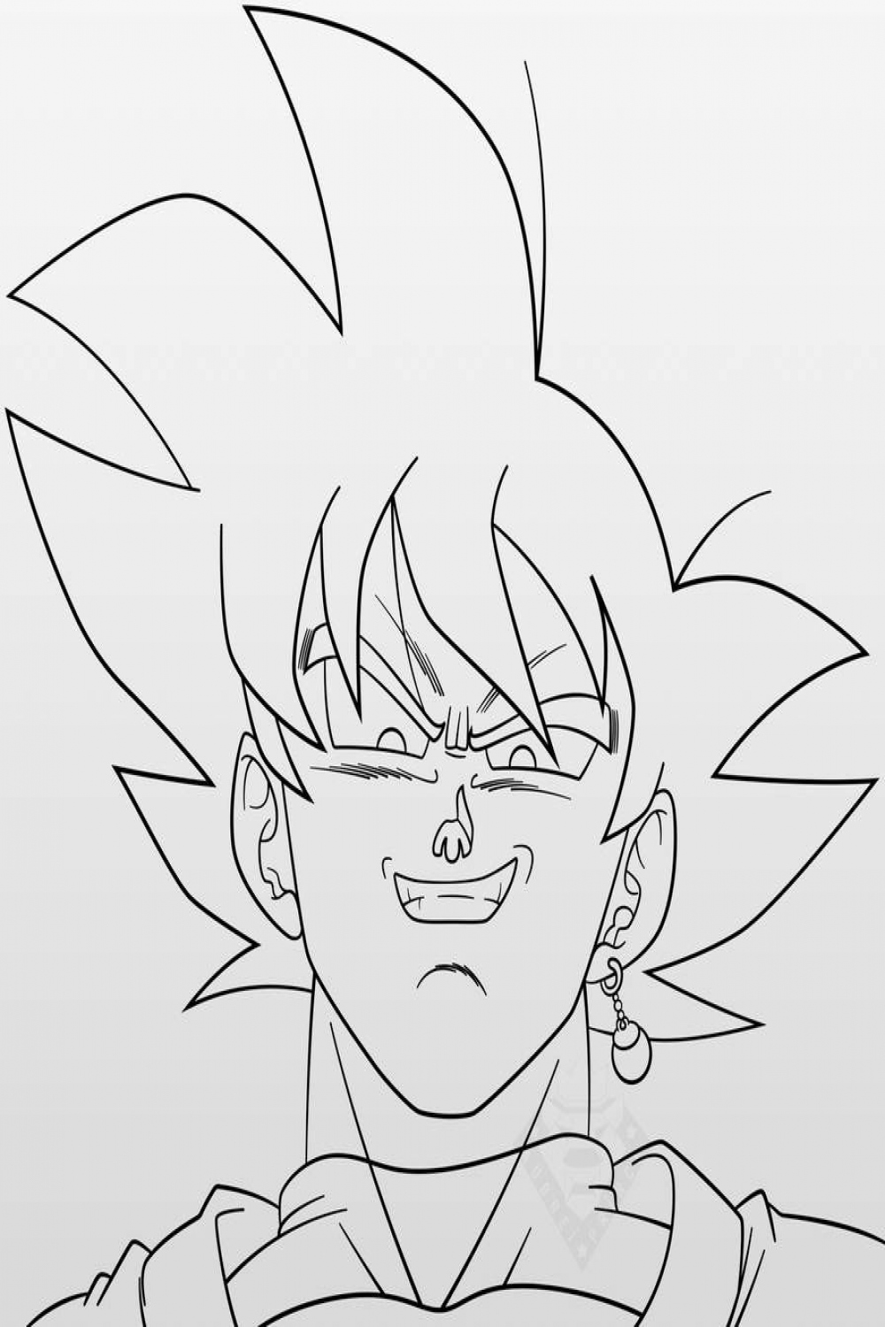 Goku Black # (Line-Art) by AubreiPrince on DeviantArt  Goku