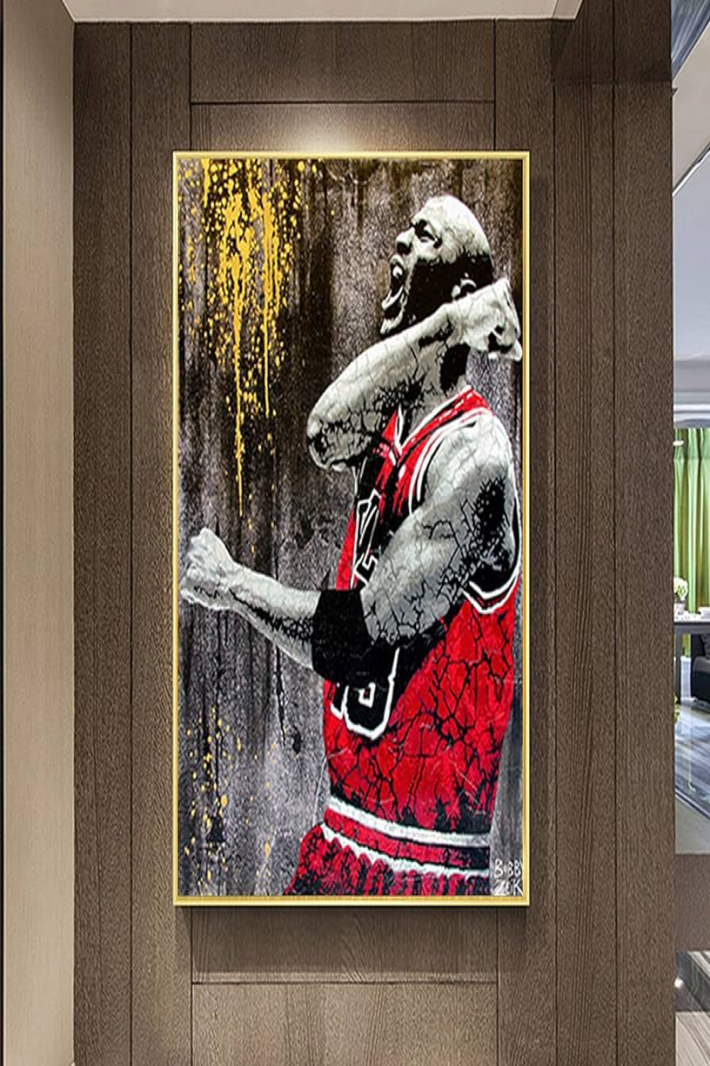 Great Basketball Player Idol Canvas Painting Basketball Star Poster and Art  Prints Graffiti Wall Pictures for Living Room Decor  x  cm No Frame