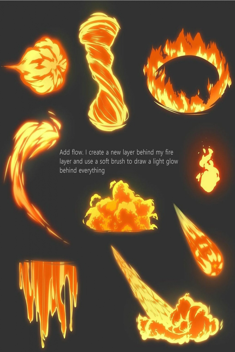 How to Art — Fire Tutorial by kantakerro