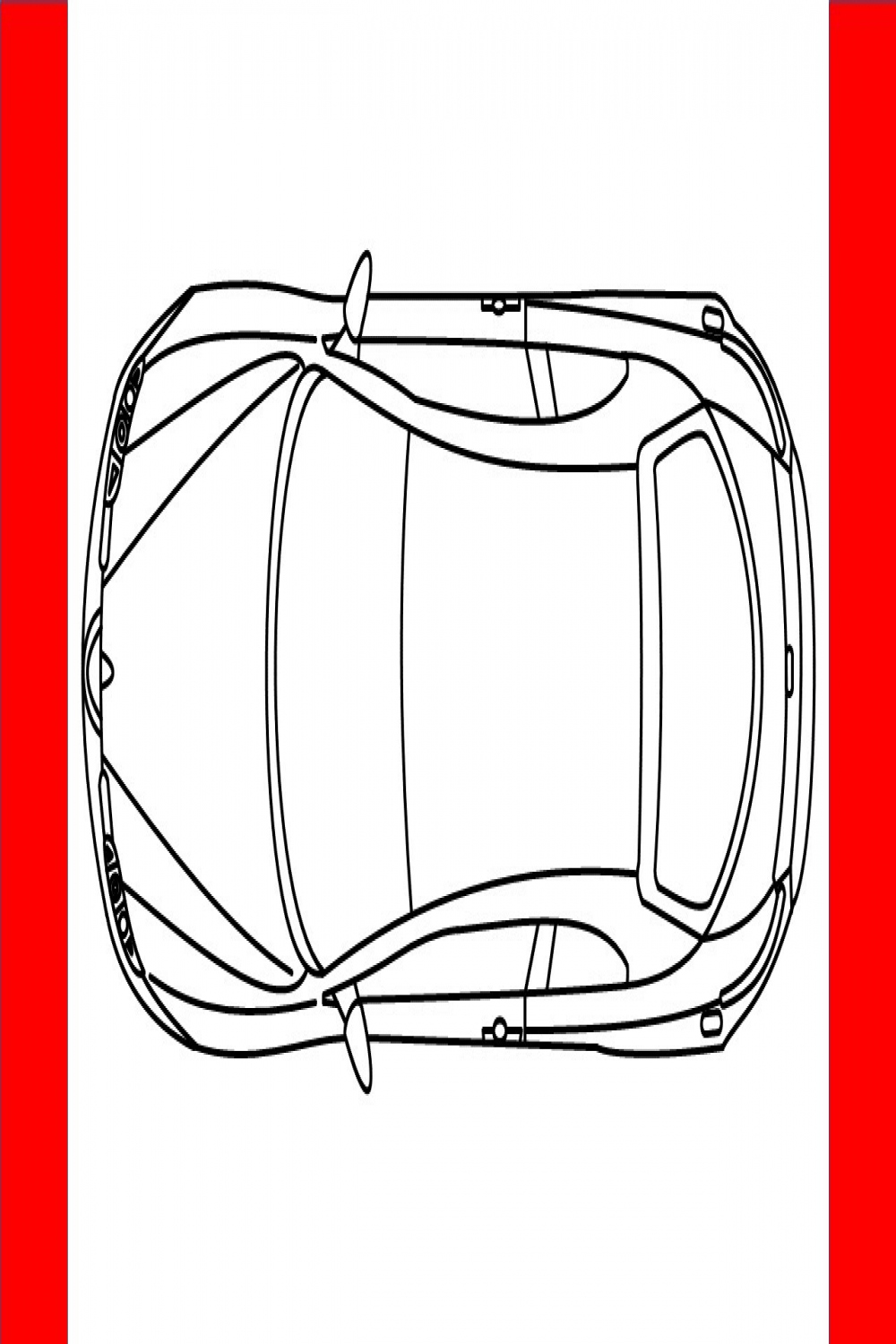 How To Draw Alfa Romeo Car Top View - Step By Step Drawing